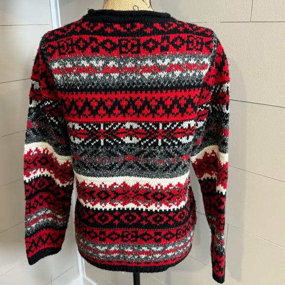 Vintage Knit Cotton Wool Blend Sweater - Medium - Picture 3 of 7